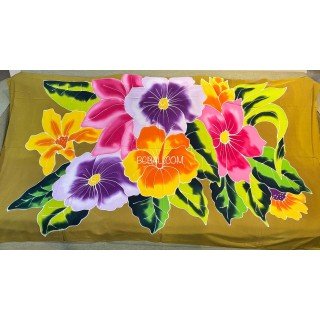 Hand Painted Rayon Sarong Handmade in Bali by Balinese Artisans